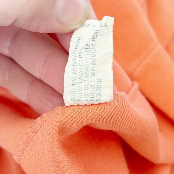 Vintage Vanity Fair Terry Robe Housecoat Orange 14 - Picture 10 of 12